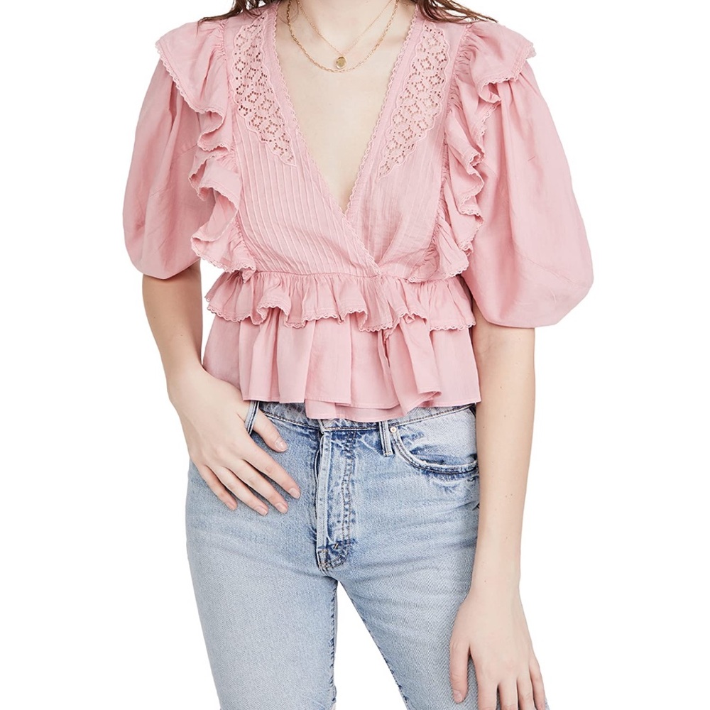 FARM Rio Blush Pink Blouse